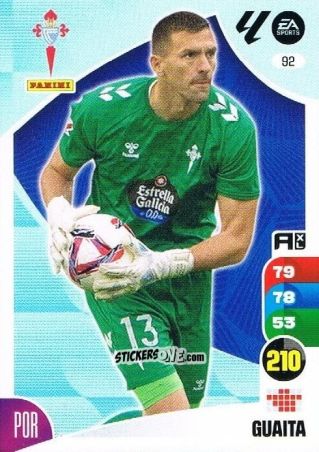 Sticker Vicente Guaita - LaLiga 2024-2025. Adrenalyn XL
 n. 92 - Panini