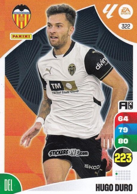 Sticker Hugo Duro - LaLiga 2024-2025. Adrenalyn XL
 n. 322 - Panini