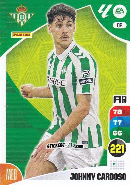 Sticker Johnny Cardoso - LaLiga 2024-2025. Adrenalyn XL
 n. 82 - Panini