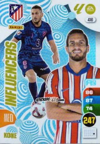 Sticker Koke - LaLiga 2024-2025. Adrenalyn XL
 n. 416 - Panini