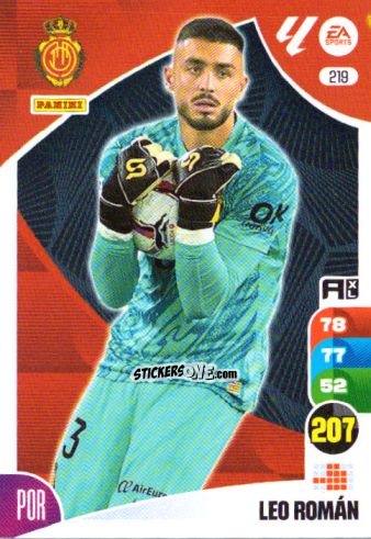 Sticker Leo Román - LaLiga 2024-2025. Adrenalyn XL
 n. 219 - Panini
