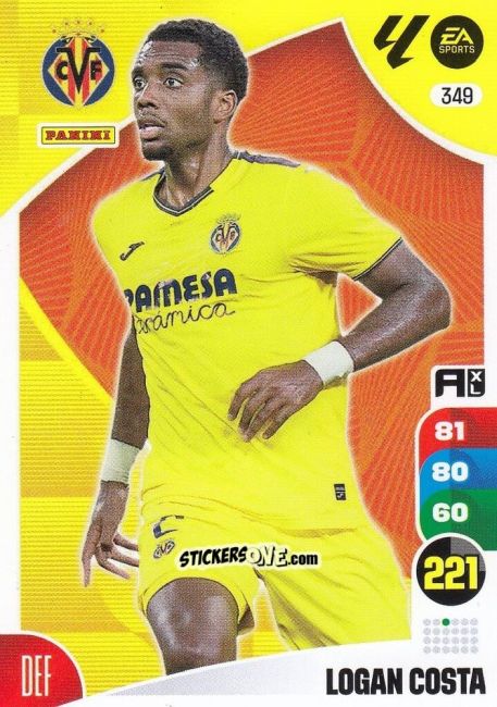 Sticker Logan Costa - LaLiga 2024-2025. Adrenalyn XL
 n. 349 - Panini