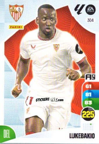 Sticker Lukebakio - LaLiga 2024-2025. Adrenalyn XL
 n. 304 - Panini