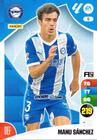 Sticker Manu Sánchez - LaLiga 2024-2025. Adrenalyn XL
 n. 8 - Panini