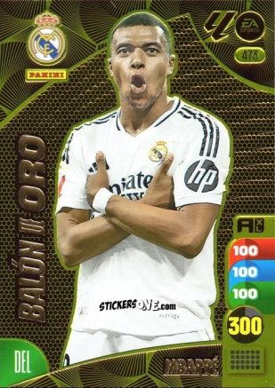 Cromo Mbappé - LaLiga 2024-2025. Adrenalyn XL
 n. 473 - Panini