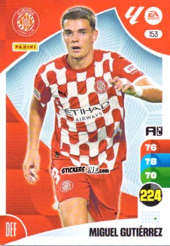 Sticker Miguel Gutiérrez - LaLiga 2024-2025. Adrenalyn XL
 n. 153 - Panini
