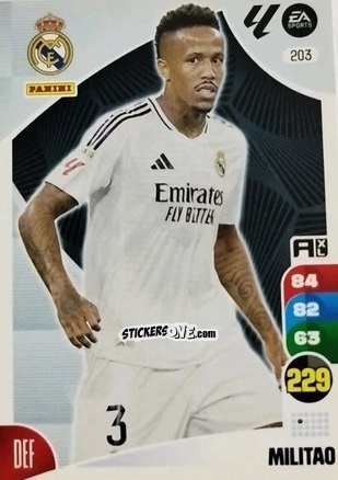 Sticker Militao - LaLiga 2024-2025. Adrenalyn XL
 n. 203 - Panini