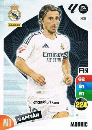 Cromo Modric - LaLiga 2024-2025. Adrenalyn XL
 n. 209 - Panini