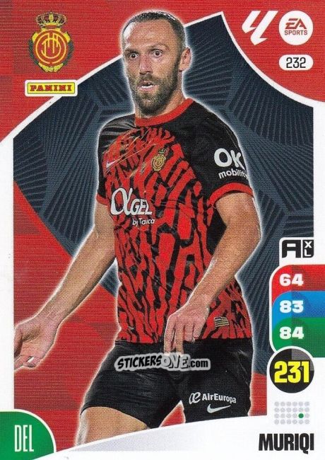Sticker Muriqi - LaLiga 2024-2025. Adrenalyn XL
 n. 232 - Panini