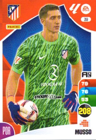 Figurina Musso - LaLiga 2024-2025. Adrenalyn XL
 n. 39 - Panini