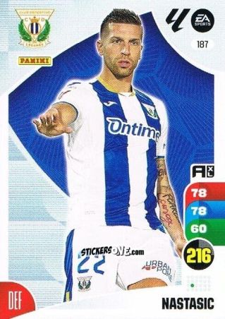Sticker Nastasic - LaLiga 2024-2025. Adrenalyn XL
 n. 187 - Panini