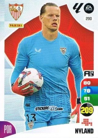 Sticker Nyland - LaLiga 2024-2025. Adrenalyn XL
 n. 290 - Panini