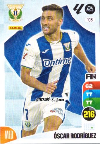 Cromo Óscar Rodríguez - LaLiga 2024-2025. Adrenalyn XL
 n. 193 - Panini