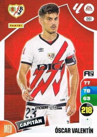 Sticker Óscar Valentín - LaLiga 2024-2025. Adrenalyn XL
 n. 261 - Panini