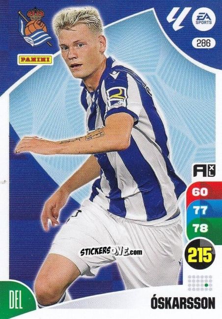 Sticker Óskarsson - LaLiga 2024-2025. Adrenalyn XL
 n. 286 - Panini