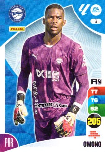 Sticker Owono - LaLiga 2024-2025. Adrenalyn XL
 n. 3 - Panini
