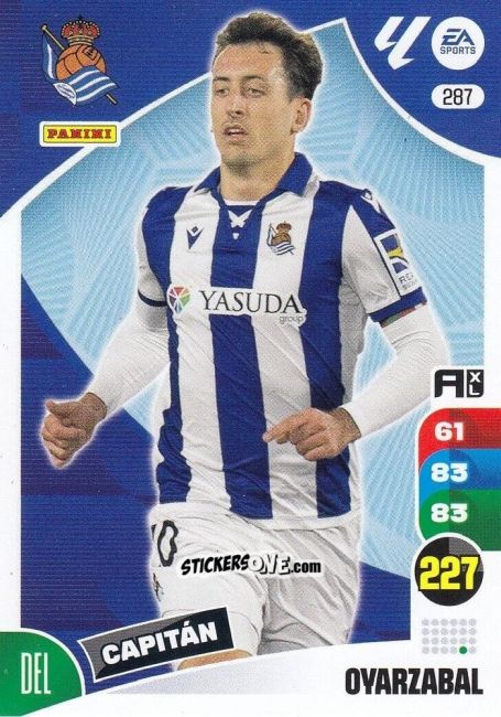 Cromo Oyarzábal - LaLiga 2024-2025. Adrenalyn XL
 n. 287 - Panini