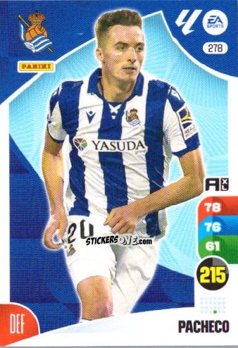 Cromo Pacheco - LaLiga 2024-2025. Adrenalyn XL
 n. 278 - Panini