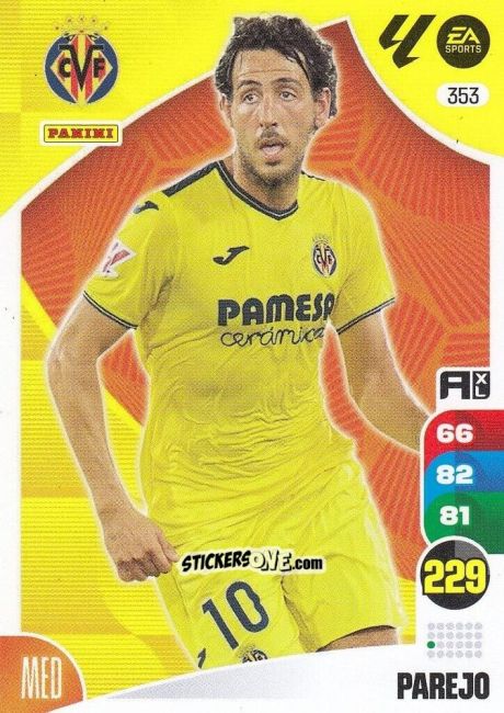 Sticker Dani Parejo - LaLiga 2024-2025. Adrenalyn XL
 n. 353 - Panini