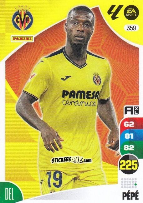 Sticker Pépé - LaLiga 2024-2025. Adrenalyn XL
 n. 359 - Panini
