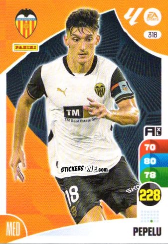 Sticker Pepelu - LaLiga 2024-2025. Adrenalyn XL
 n. 318 - Panini