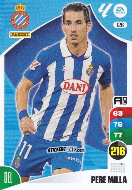 Sticker Pere Milla - LaLiga 2024-2025. Adrenalyn XL
 n. 126 - Panini