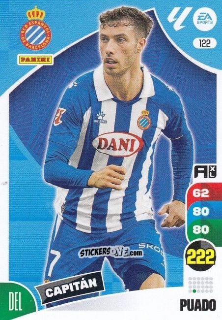 Sticker Puado (Capitán) - LaLiga 2024-2025. Adrenalyn XL
 n. 122 - Panini