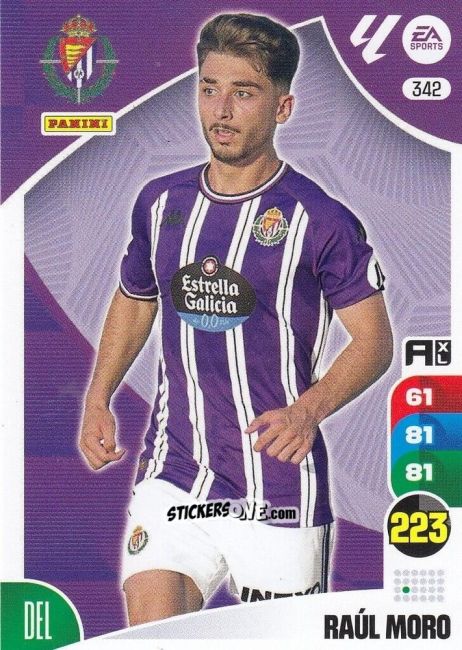 Sticker Raúl Moro - LaLiga 2024-2025. Adrenalyn XL
 n. 342 - Panini