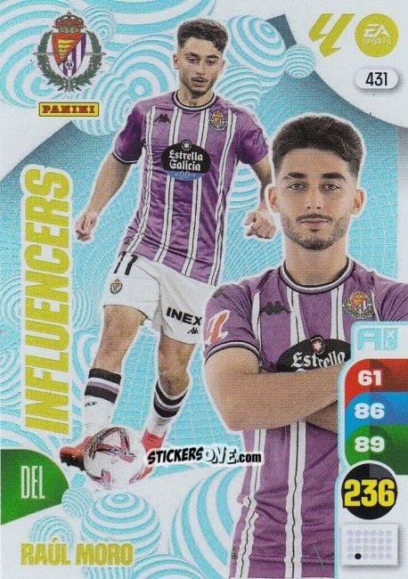 Sticker Raúl Moro - LaLiga 2024-2025. Adrenalyn XL
 n. 431 - Panini