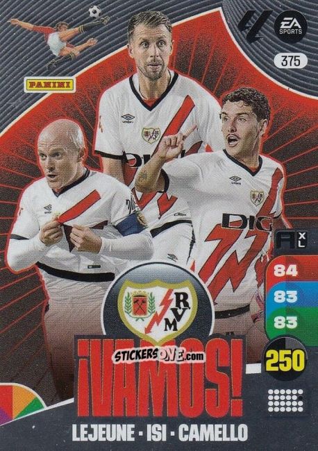 Sticker Rayo Vallecano - LaLiga 2024-2025. Adrenalyn XL
 n. 375 - Panini
