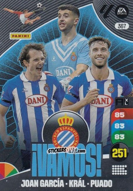 Sticker Rcd Espanyol - LaLiga 2024-2025. Adrenalyn XL
 n. 367 - Panini