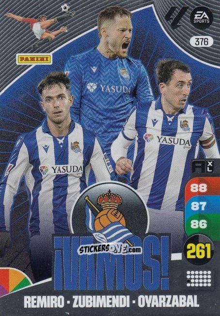 Sticker Real Sociedad - LaLiga 2024-2025. Adrenalyn XL
 n. 376 - Panini