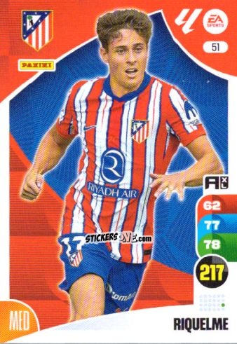 Sticker Riquelme - LaLiga 2024-2025. Adrenalyn XL
 n. 51 - Panini