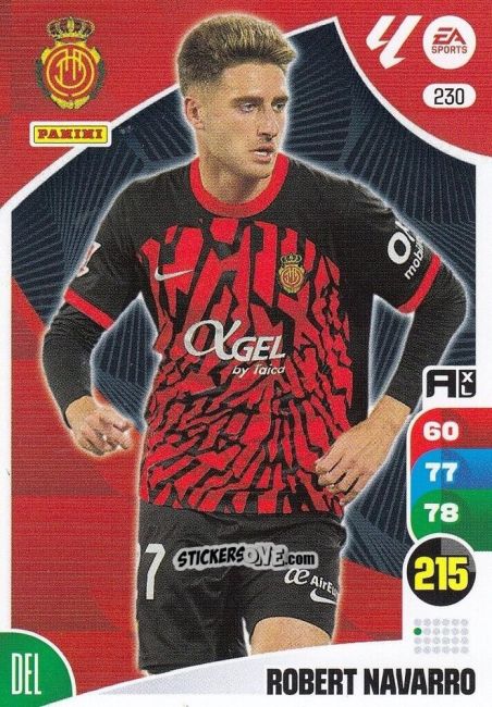 Sticker Robert Navarro - LaLiga 2024-2025. Adrenalyn XL
 n. 230 - Panini