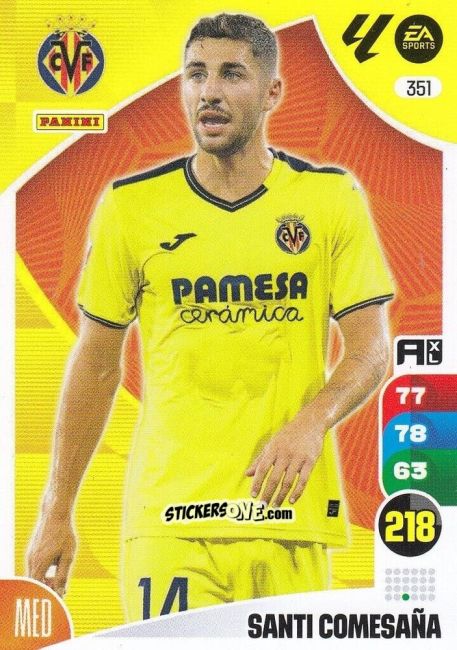 Cromo Santi Comesaña - LaLiga 2024-2025. Adrenalyn XL
 n. 351 - Panini