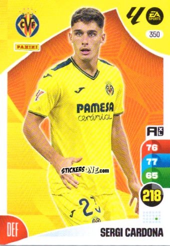 Sticker Sergi Cardona - LaLiga 2024-2025. Adrenalyn XL
 n. 350 - Panini