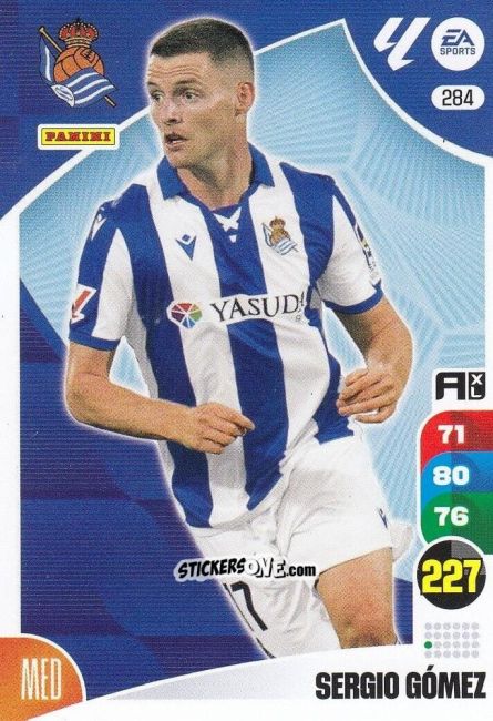 Sticker Sergio Gómez - LaLiga 2024-2025. Adrenalyn XL
 n. 284 - Panini