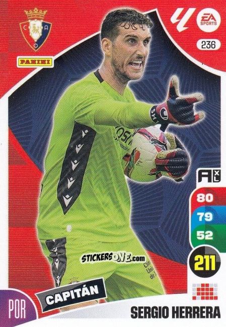 Sticker Sergio Herrera - LaLiga 2024-2025. Adrenalyn XL
 n. 236 - Panini