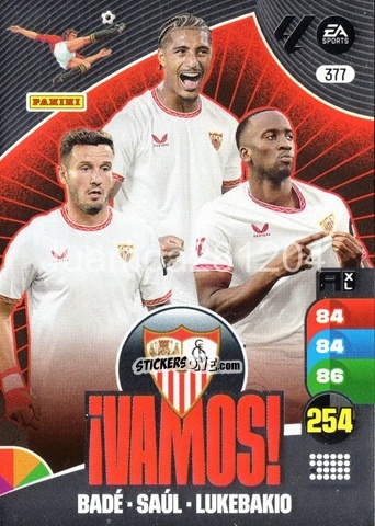 Sticker Sevilla Fc - LaLiga 2024-2025. Adrenalyn XL
 n. 377 - Panini