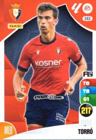 Sticker Torró - LaLiga 2024-2025. Adrenalyn XL
 n. 243 - Panini