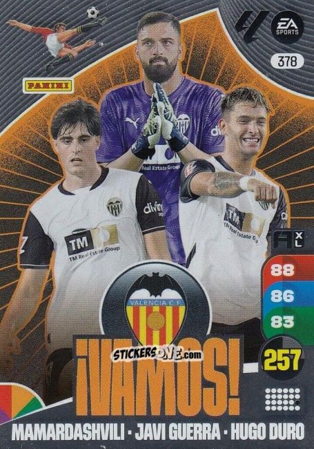 Sticker Valencia Cf - LaLiga 2024-2025. Adrenalyn XL
 n. 378 - Panini