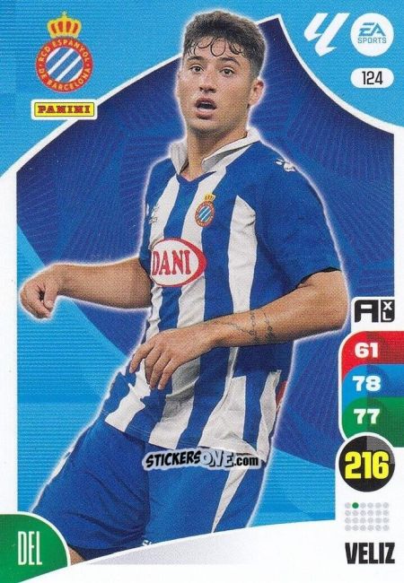 Sticker Veliz - LaLiga 2024-2025. Adrenalyn XL
 n. 124 - Panini
