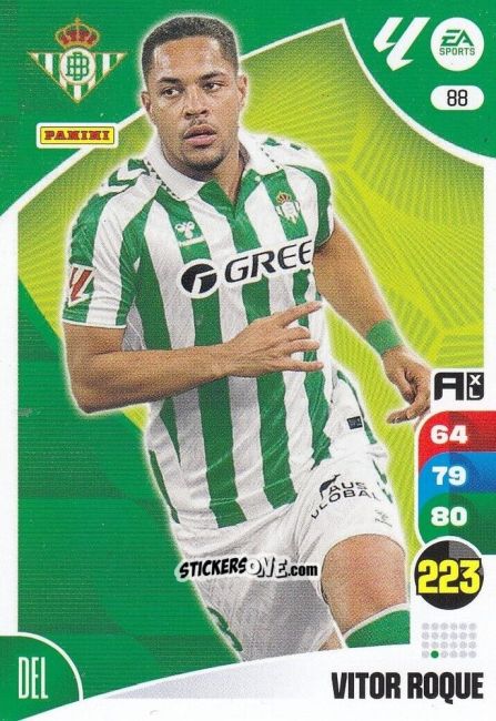 Sticker Vitor Roque - LaLiga 2024-2025. Adrenalyn XL
 n. 88 - Panini