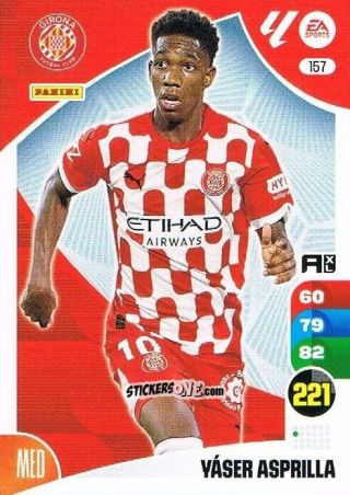 Sticker Yáser Asprilla - LaLiga 2024-2025. Adrenalyn XL
 n. 157 - Panini