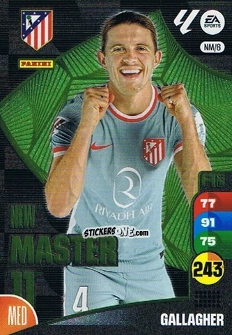 Sticker Gallagher - LaLiga 2024-2025. Adrenalyn XL
 n. NM6 - Panini