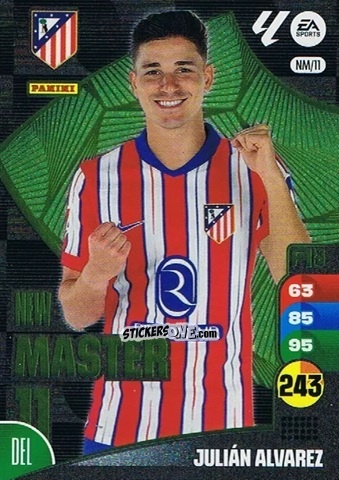 Sticker Julian Alvarez - LaLiga 2024-2025. Adrenalyn XL
 n. NM11 - Panini