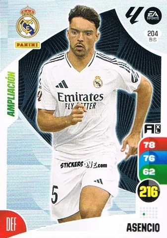 Sticker Raul Asencio - LaLiga 2024-2025. Adrenalyn XL
 n. 204BIS - Panini