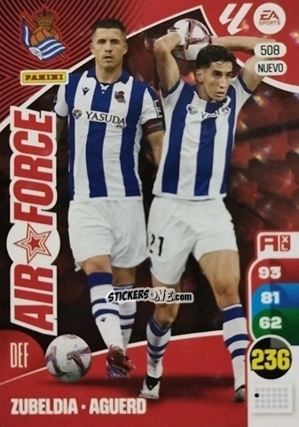 Sticker Zubeldia / Aguerd - LaLiga 2024-2025. Adrenalyn XL
 n. 508 - Panini