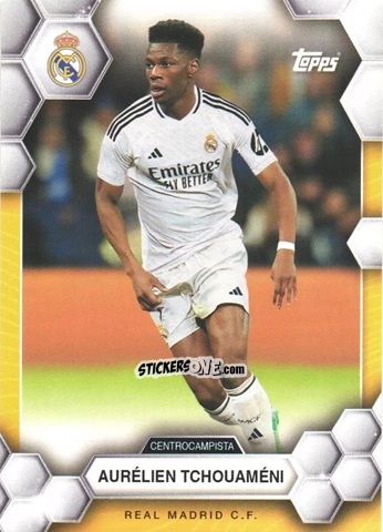 Sticker Aurélien Tchouaméni -  Real Madrid 2024-2025 Fan Set
 n. 9 - Topps