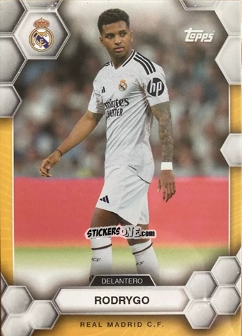Sticker Rodrygo -  Real Madrid 2024-2025 Fan Set
 n. 19 - Topps